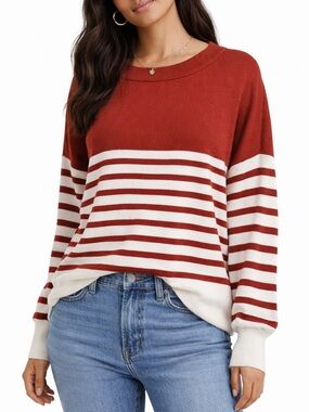 Striped Red and White Sweater